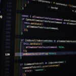 a computer screen with a bunch of code on it