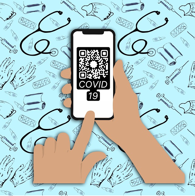 qr code, covid-19, mobile phone